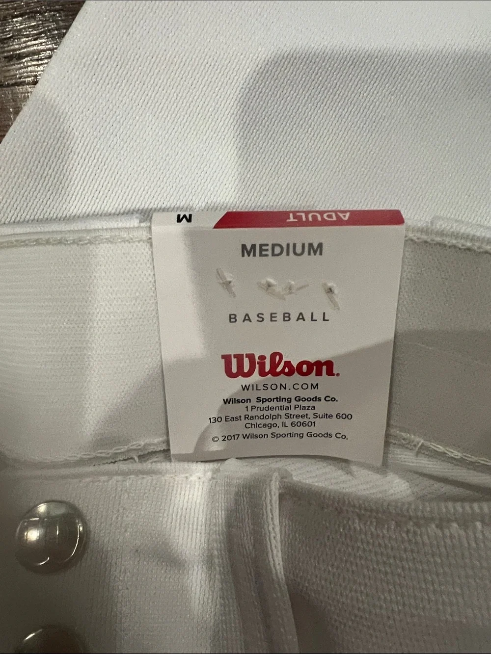 Wilson Men's White Baseball pants with Elastic Cuffs